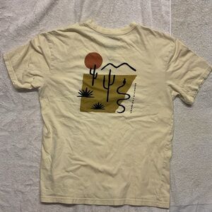 Billabong x Wrangler Men’s Yellow Organic Cotton Tee Shirt Size M